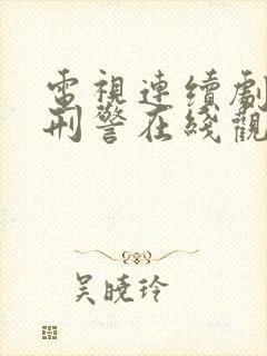 电视连续剧我是刑警在线观看