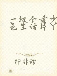 一级全黄少妇性色生活片丫