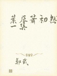 叶辰萧初然最后一集