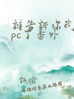 谁告诉你我是npc了番外