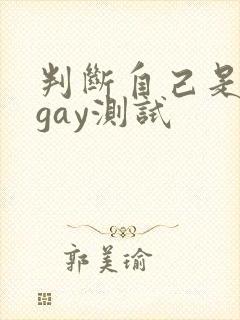 判断自己是不是gay测试