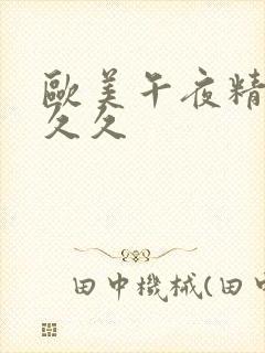 欧美午夜精品久久久