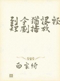 到今犹恨轻别离短剧播放