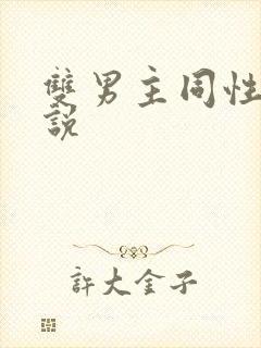 双男主同性恋小说