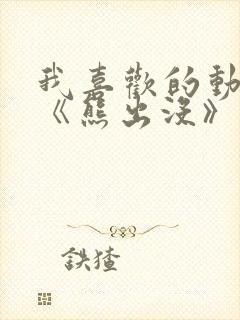 我喜欢的动画片《熊出没》