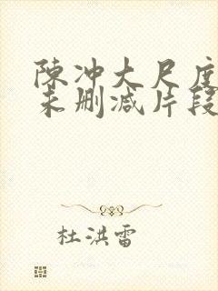 陈冲大尺度床戏未删减片段