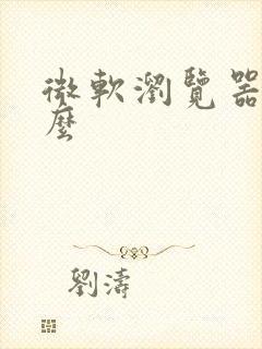 微软浏览器是什么