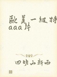 欧美一级特黄aaaa片