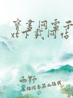 宝书网电子书txt下载网站