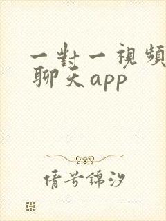 一对一视频聊天 聊天app