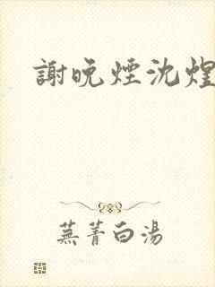 谢晚烟沈煜小说