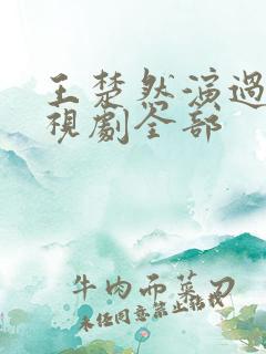 王楚然演过的电视剧全部