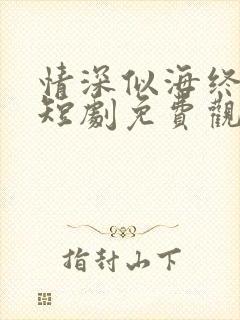 情深似海终成空短剧免费观看全集