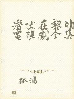 潜伏在黎明之前电视剧全集免费观看