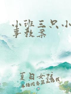 小班三只小猪故事教案