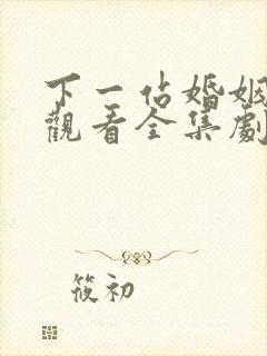 下一站婚姻免费观看全集剧情介绍