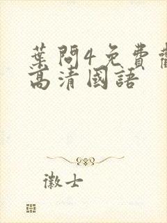 叶问4免费观看高清国语