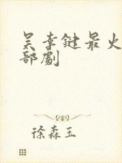 吴幸键最火的三部剧