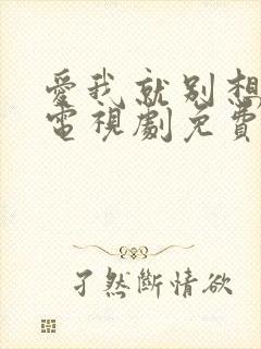 爱我就别想太多电视剧免费播放全集