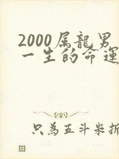 2000属龙男一生的命运