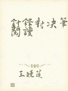 针锋对决笔趣阁阅读