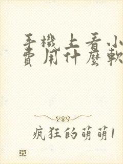 手机上看小说免费用什么软件比较好