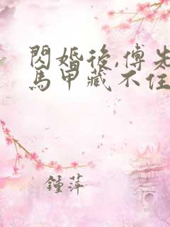 闪婚后,傅先生马甲藏不住大结局