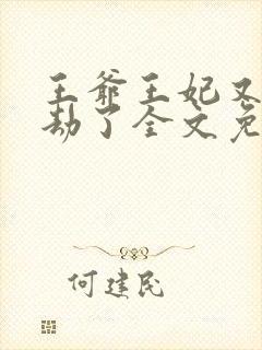 王爷王妃又去打劫了全文免费阅读