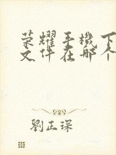 荣耀手机下载的文件在哪个文件夹