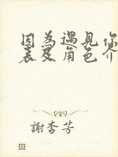 因为遇见你演员表及角色介绍