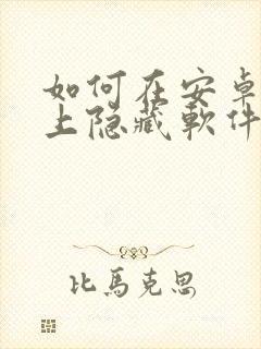 如何在安卓手机上隐藏软件