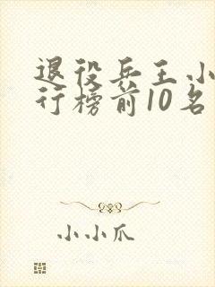 退役兵王小说排行榜前10名