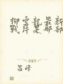 柳云龙最新的谍战片是哪部