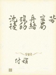 沈砚舟宁若曦最后的结局