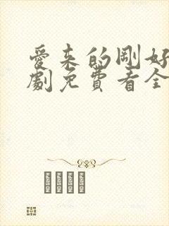 爱来的刚好电视剧免费看全集