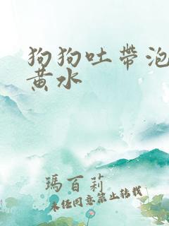 狗狗吐带泡沫的黄水