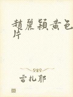 赵丽颖黄色一级片