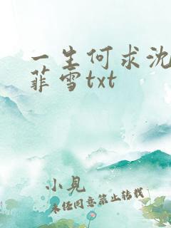 一生何求沈浩秦菲雪txt