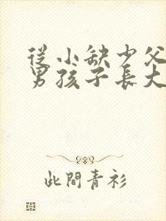 从小缺少父爱的男孩子长大后的表现