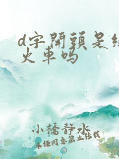 d字开头是绿皮火车吗