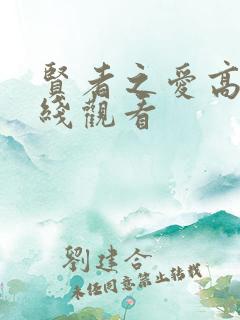 贤者之爱高清在线观看