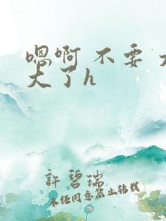 嗯啊 不要 太大了h