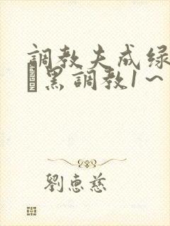 调教夫成绿奴――黑调教1～5