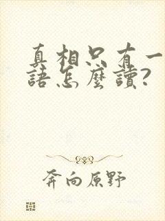 真相只有一个日语怎么读?