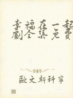 幸福在一起电视剧全集免费观看