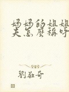 妈妈的姐姐的丈夫怎么称呼