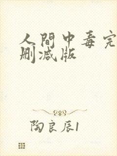 人间中毒完整未删减版