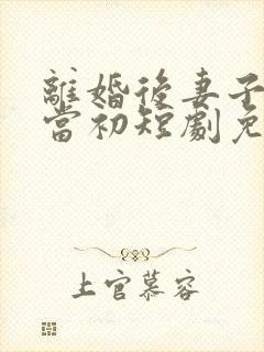 离婚后妻子悔不当初短剧免费观看