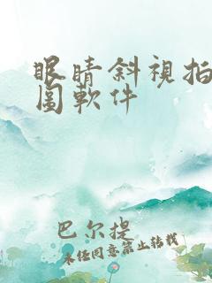 眼睛斜视拍照修图软件