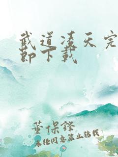 武道凌天完整章节下载